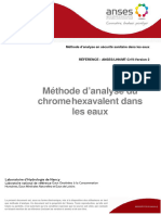 Mourad Méthode D'analyse Du Chrome Hexavalent Dans Les Eaux ANSES - LHN - MT - CrVI - Version2