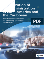 Digitalization of Tax Administration in Latin America and The Caribbean Best Practice Framework For Improving E Services To Taxpayers