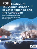 Digitalization of Tax Administration in Latin America and The Caribbean Best Practice Framework For Improving E Services To Taxpayers