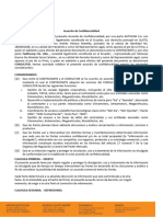 Acuerdo de Confidencialidad Taxfincorp Cía