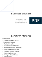 Business English: 3 Semester Olga Gradinaru