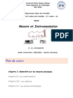 Chapitre 1 - Cours - Mesure & Instrumentation