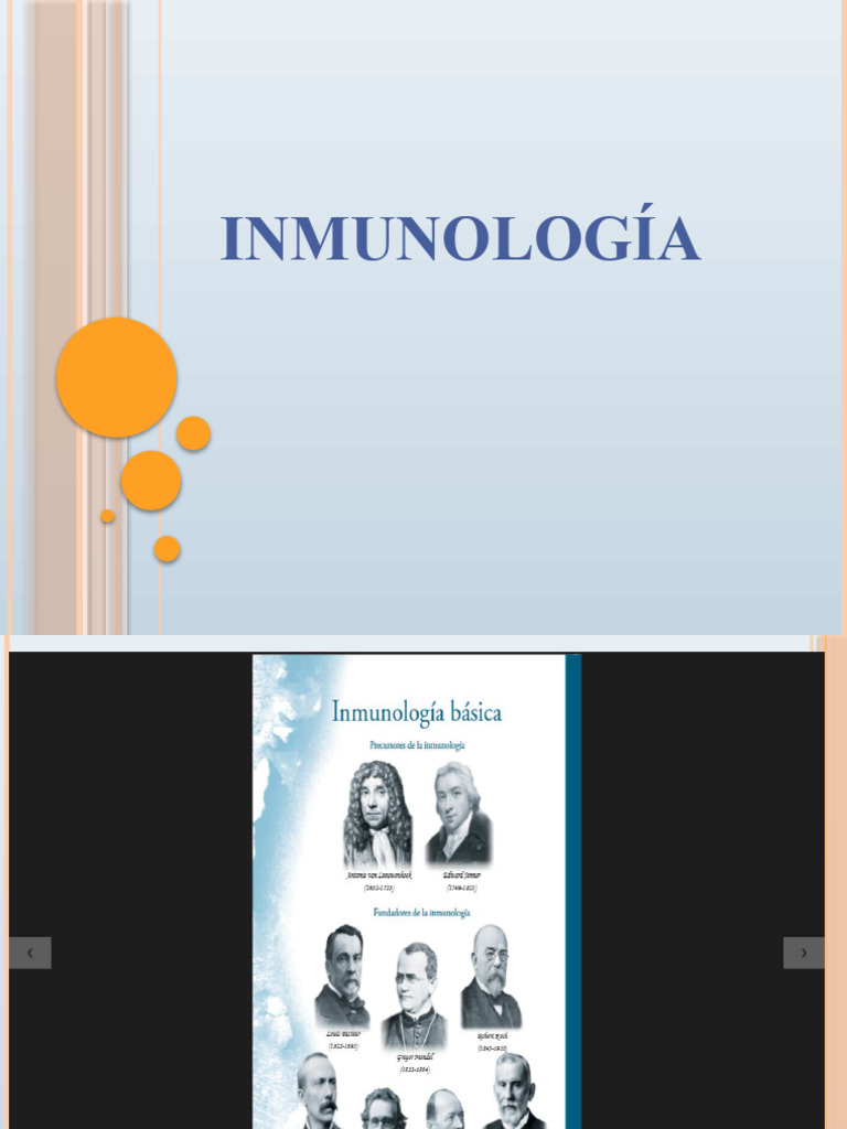 Tema 1 Inmunología Introducción Pdf Sistema Inmune Infección