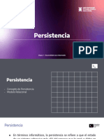 Clase 5 - Persistencia, Teoría Relacional, Modelado de Datos