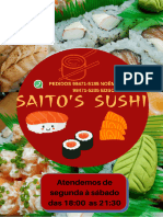 Saito's Sushi - Cardápio