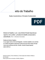 Dto Trabalho - Noção - Princípios - Fontes