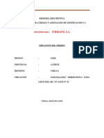 MEMORIA DESCRIPTIVA_ ANEXION AL AREA URBANA Y ASIGNACION DE ZONIFICACION I-2 FIBRAFIL S.A UBICACIÓN DEL PREDIO_