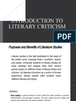 Introduction To Literary Criticism