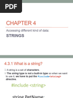 Chapter 4 - Strings