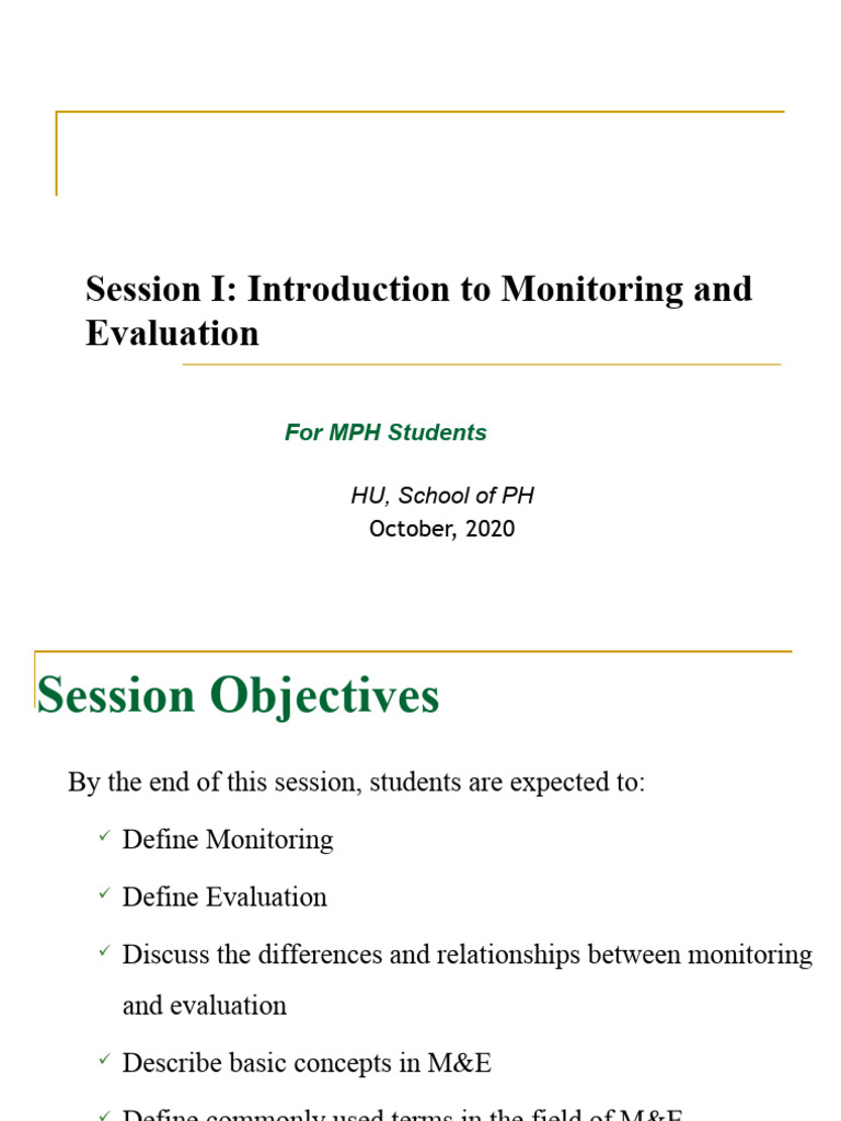 Health Program Monitoring & Evaluation Guide | PDF