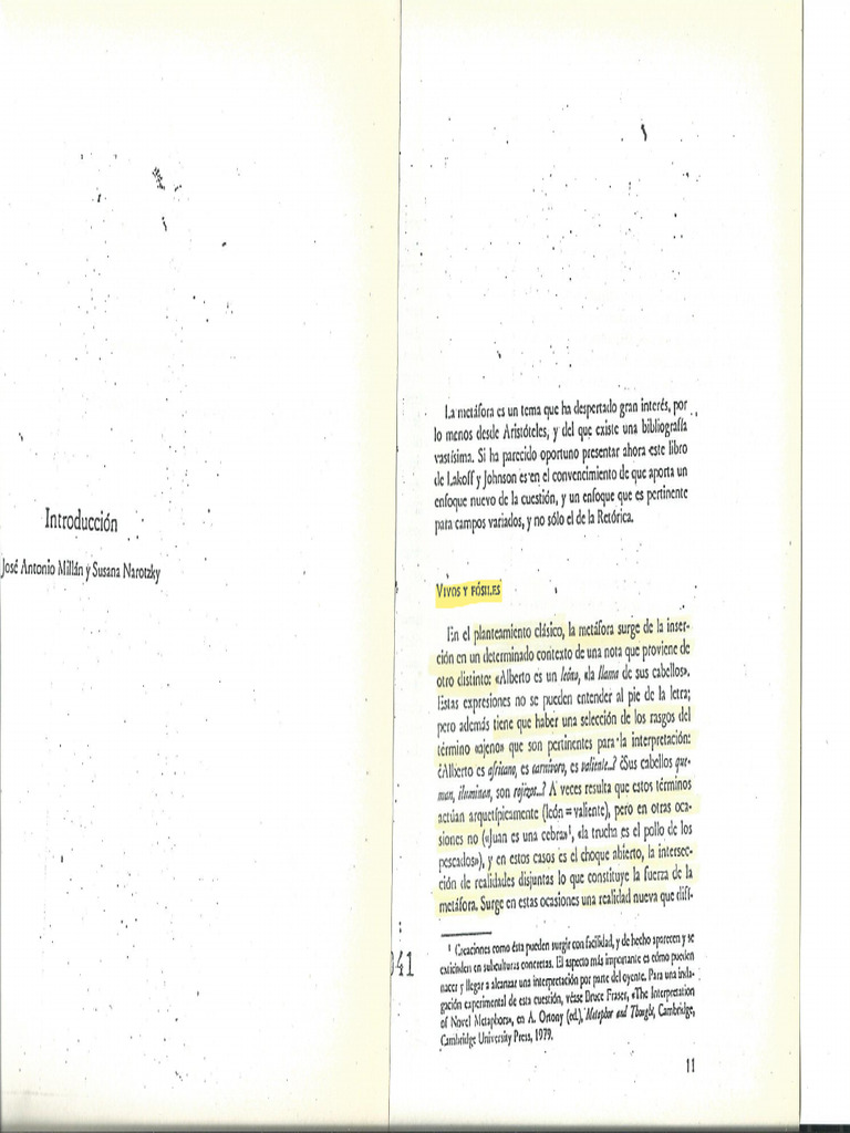 Lakoff y Johnson Metaforas de La Vida Cotidiana | PDF | Metáfora | Realidad