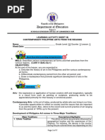 CPAR LAS-No.1 Q1 W1 Validated for-Bicol-Culture-Outputs September-14-2021