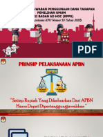 Pertanggungjawaban Badan Adhoc (KPPS)