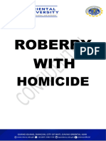 Roberry With Homicide