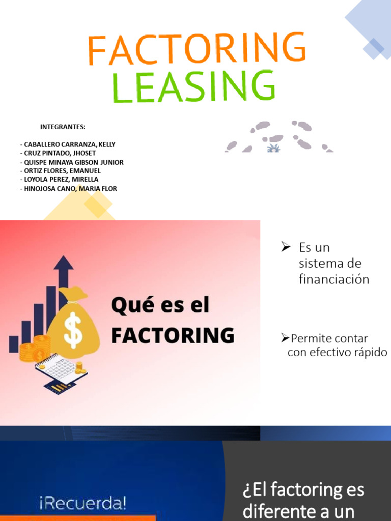 Factoring y Leasing: Guía Completa | PDF