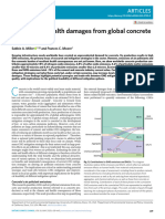 Climate and health damages from global concrete