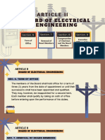 Article II Board of Electrical Engineering
