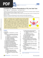 Cocatalysts for CO2 Photoreduction | PDF | Catalysis | Materials