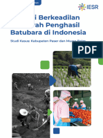 Transisi Berkeadilan Di Daerah Penghasil Batubara Di Indonesia Rekomendasi Kebijakan