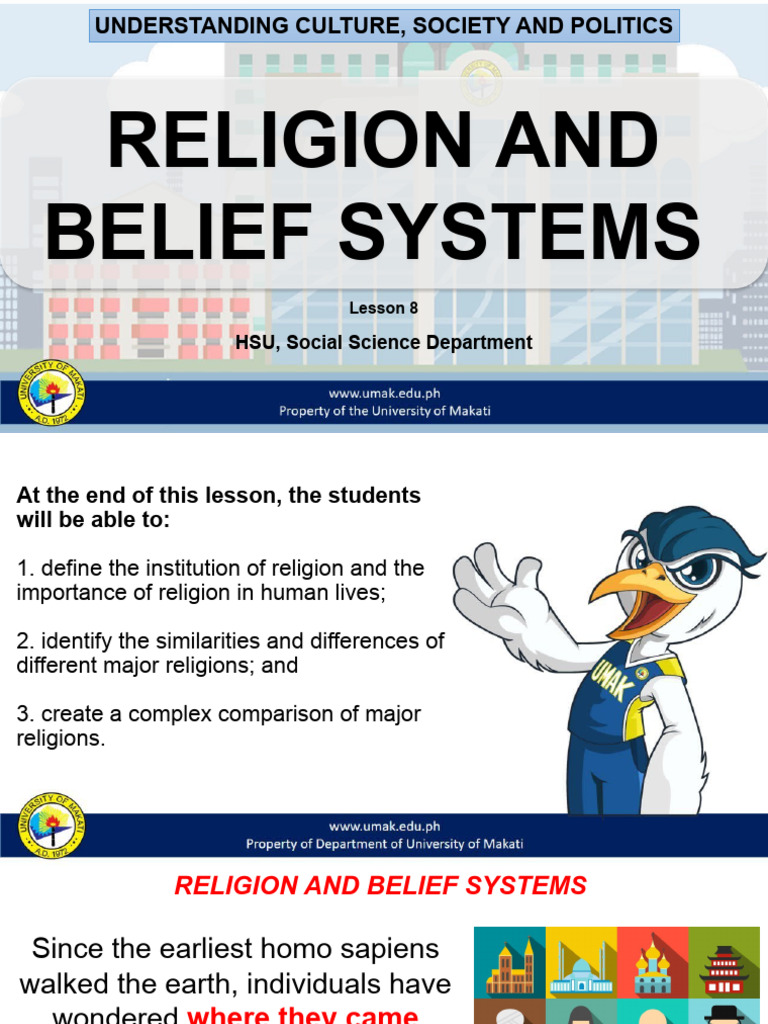 Understanding Religion and Belief Systems | PDF | Deities | Separation ...