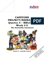 Capstone Project/Research Quarter 3 - MELC 3-4 Week 3-5: The Scientific Literature