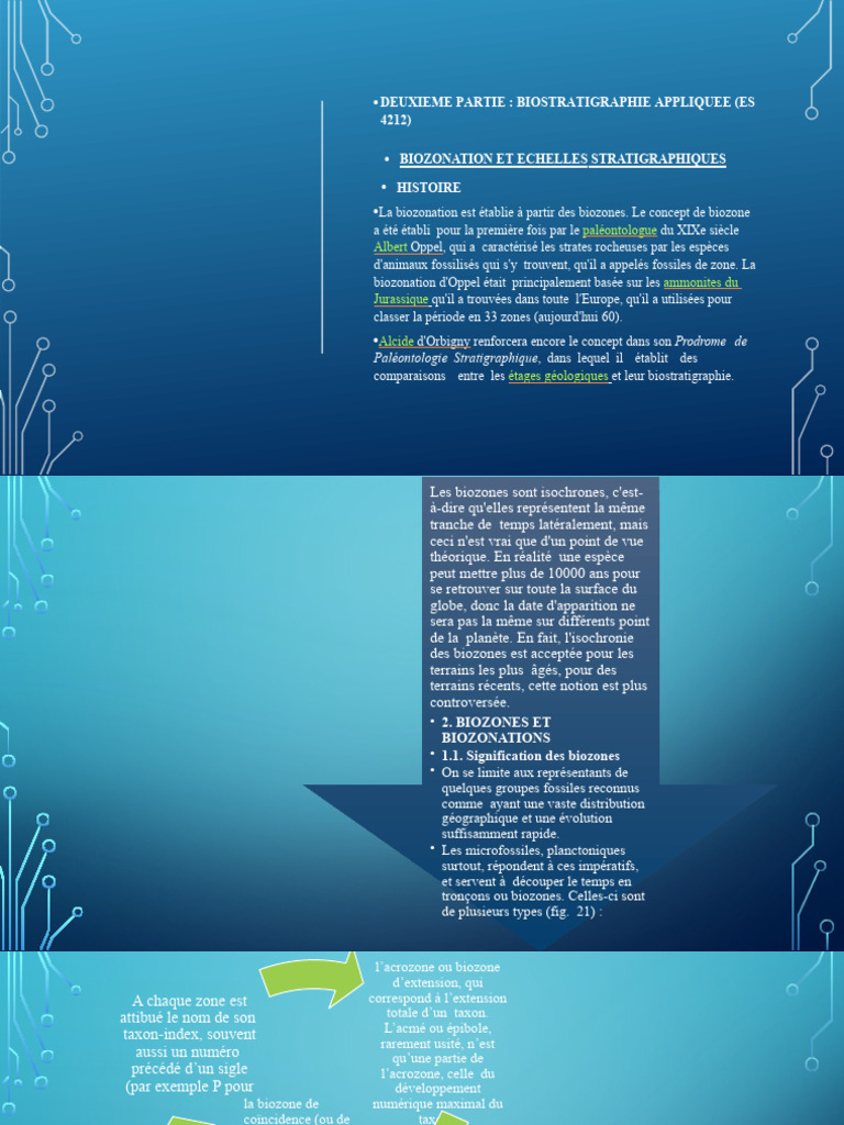 Biozonation et Biozones en Biostratigraphie | PDF | Fossile | Paléontologie
