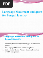 Language Movement and Quest For Bengali Identity