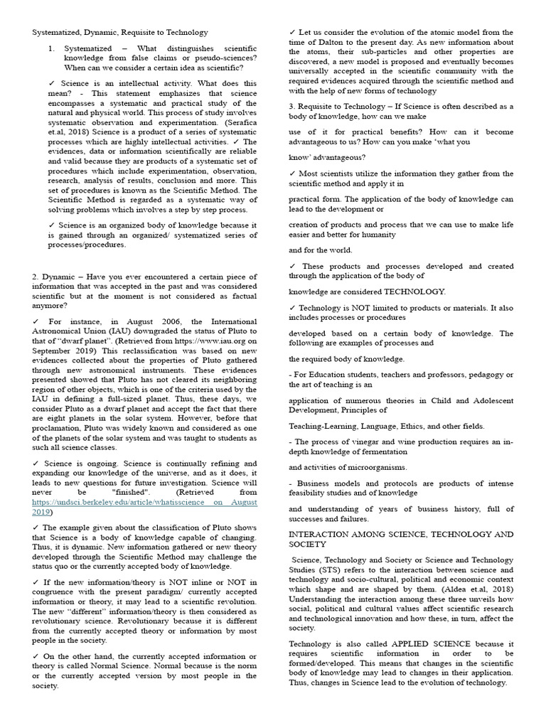 Science: Systematic, Dynamic, and Applied | PDF | Science | Heliocentrism