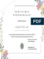 Floral Minimalist Certificate 
