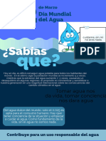 Poster Dia Del Agua Azul