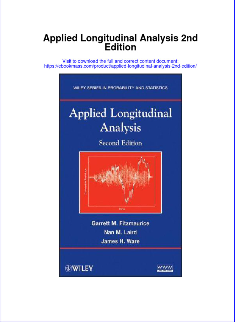 EBook Applied Longitudinal Analysis 2Nd Edition PDF Docx Kindle Full ...