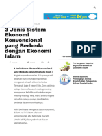 3 Jenis Sistem Ekonomi Konvensional Yang Berbeda Dengan Ekonomi Islam - Ilmu Ekonomi Islam