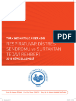 Respiratuvar Distres Sendromu Ve Surfaktan Tedavi Rehberi 2018