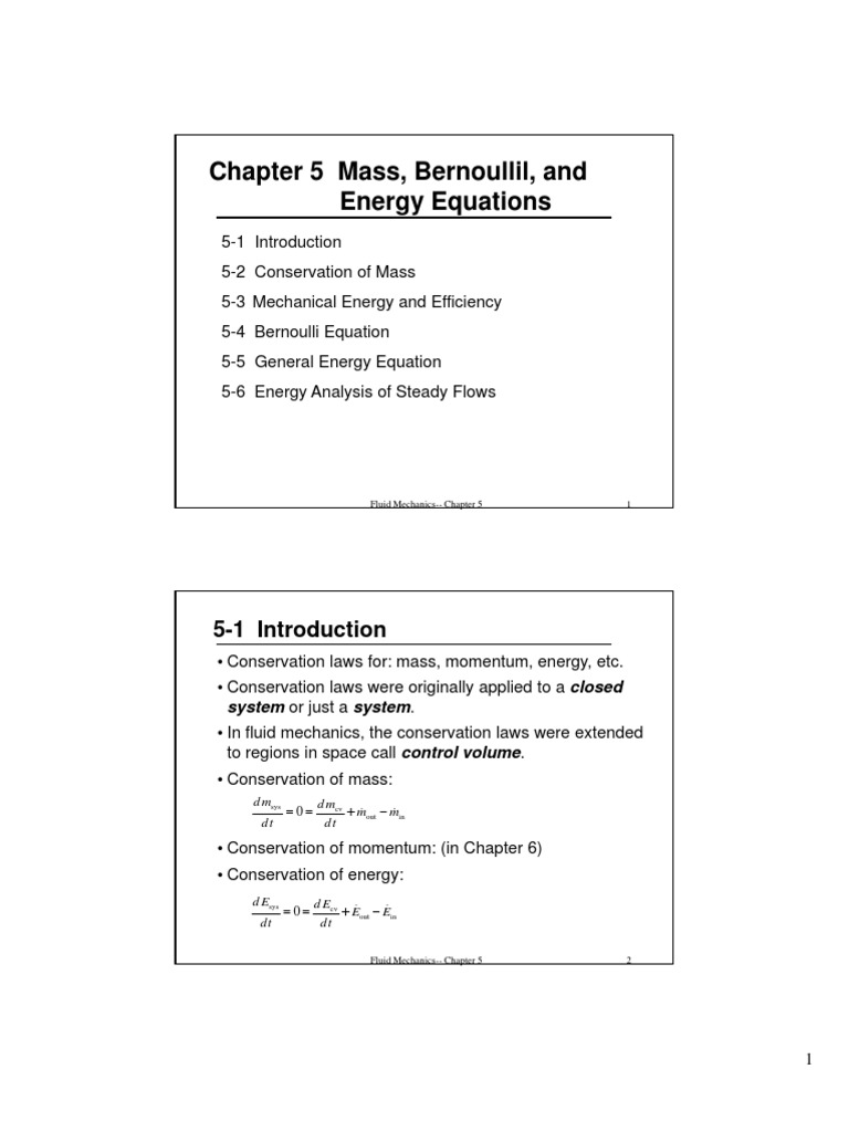 Bernoulli Equation and Energy Analysis | PDF | Fluid Dynamics | Pressure