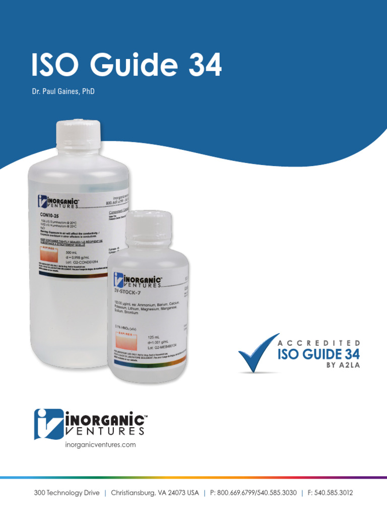 Overview of ISO Guide 34 Standards | PDF | Ph | Metrology