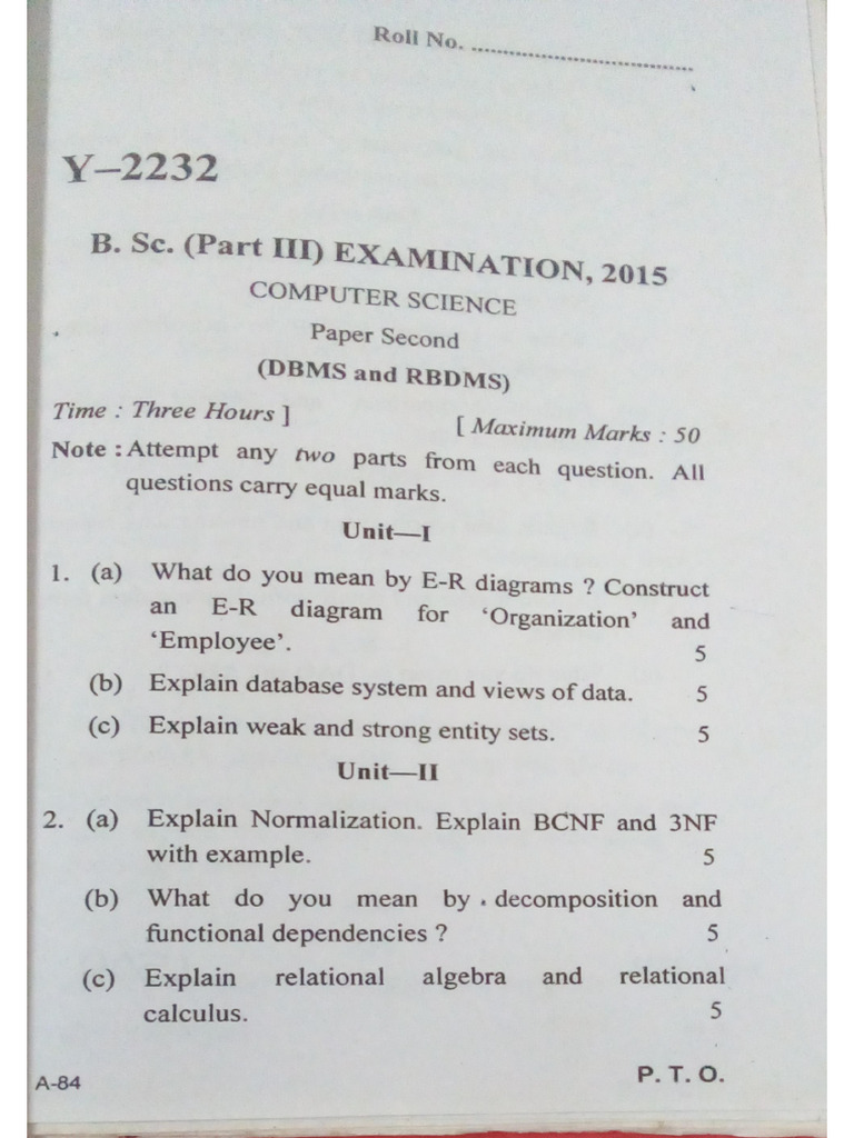 Cs Software 3rd Year Questions | PDF