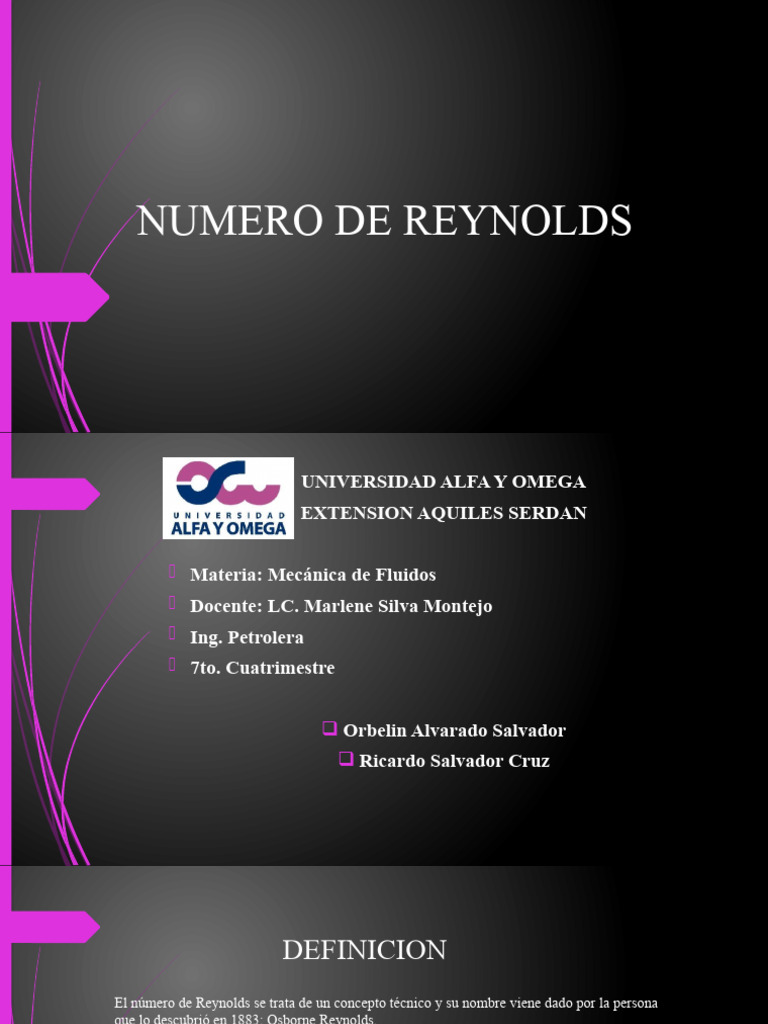 NUMERO DE REYNOLDS PDF Numero Reynolds Turbulencia
