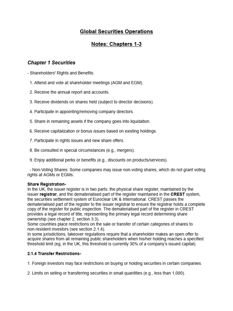 CISI GSO Key Concepts (1-3) | PDF