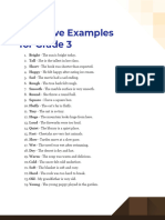 Adjective Examples For Grade 3