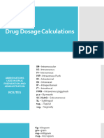 Drug Dose Calculations