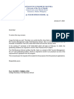 Acknowlegdgement Letter Template