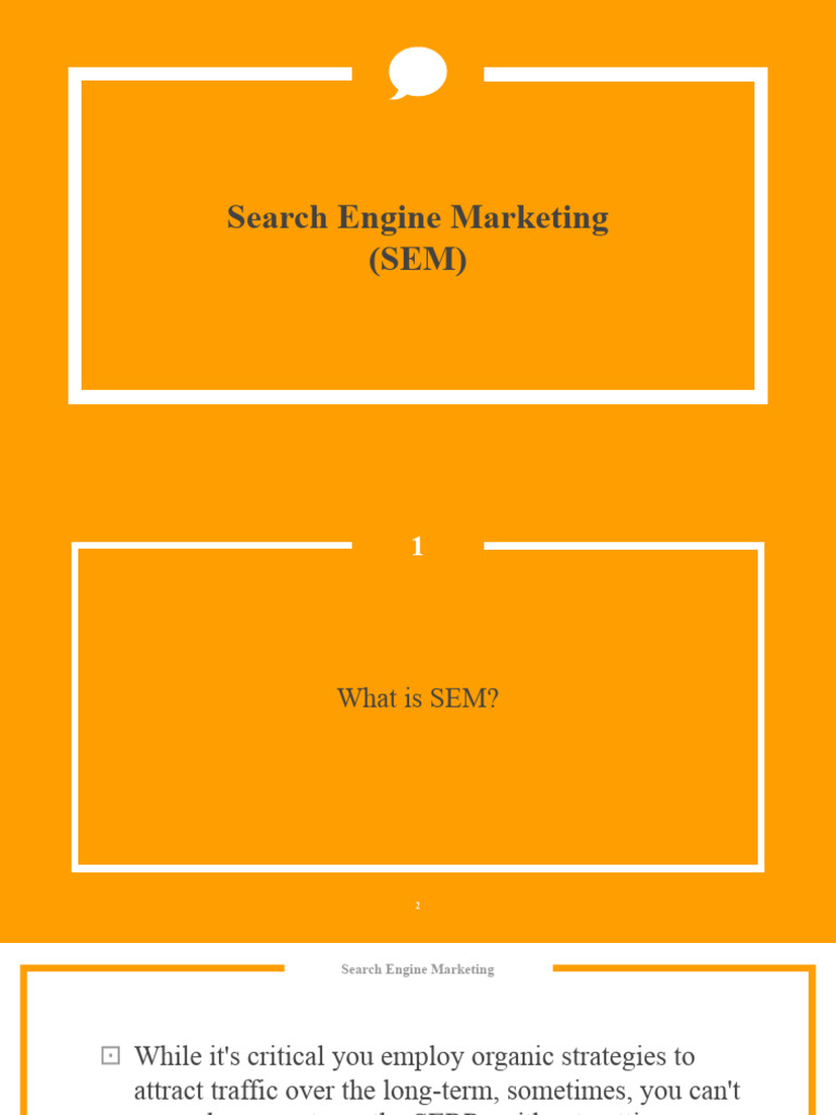 Introduction to Search Engine Marketing | PDF | Search Engine Marketing ...