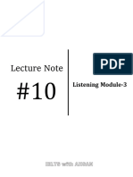 Lecture Note: Listening