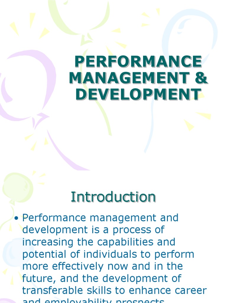 Performance Management & Development Guide | PDF