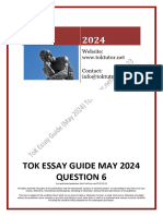 ToK Essay Guide - May 2024 - Q6