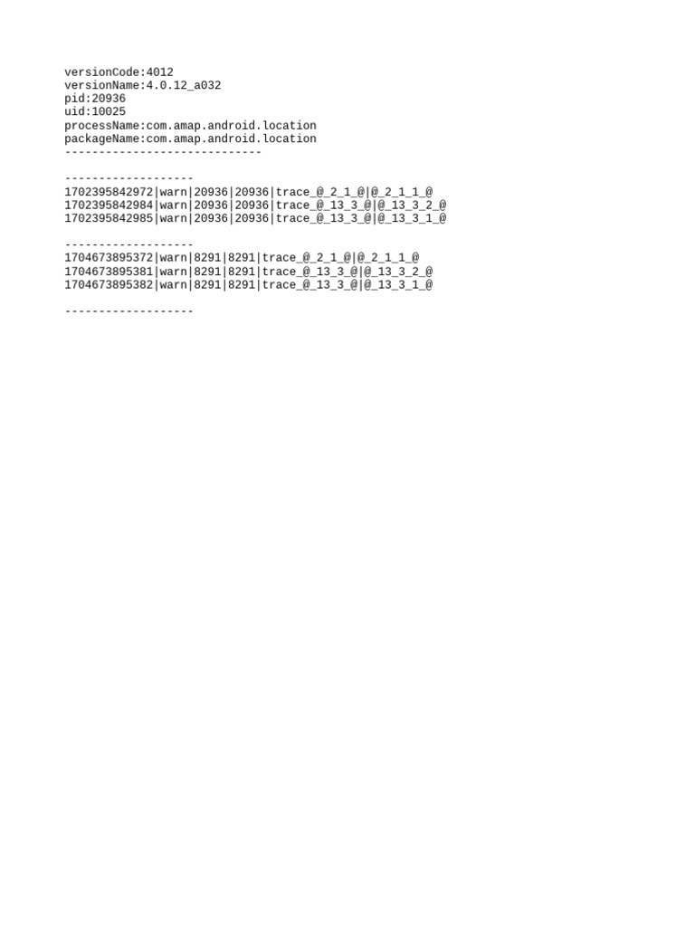 Amap Android Location Logs Analysis | PDF | Technology & Engineering
