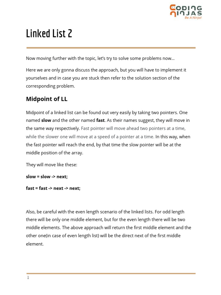 Linked List 2 | PDF | Algorithms | Software Development