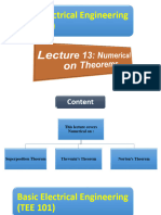 Lecture 13 _ Numerical Practice on superposition, norton and thevenin theorems