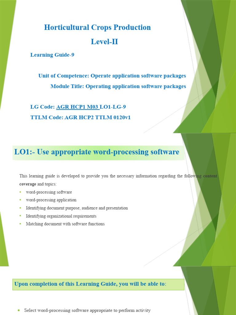 Operate aplication software pdf word processor software