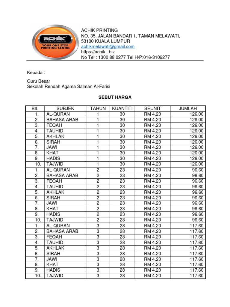 Achik Printing | PDF